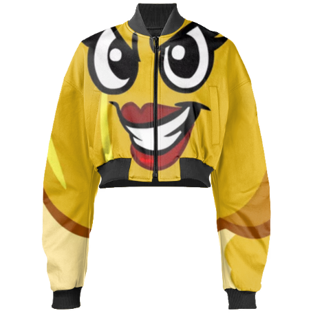 *Limited Edition Fruitneggies* Gabriel Held Cropped Bomber Jacket